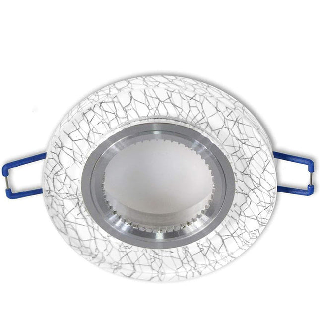 Portafaretto da incasso rotondo oro o argento orientabile per faretti enzoled