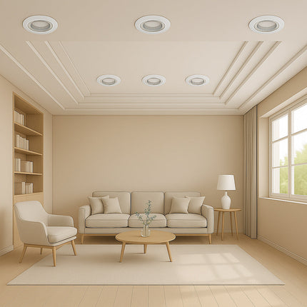 Portafaretto incasso con brillantini oro argento x controsoffittatura enzoled