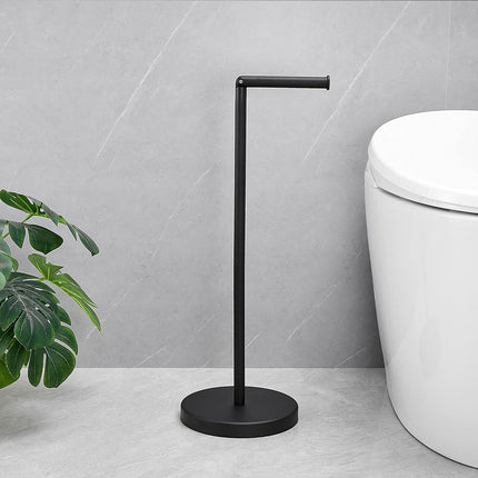 Piantana porta rotolo da terra con vano scorta per bagno da terra