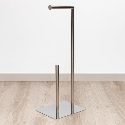 Piantana porta rotolo da terra porta asciugamani in metallo da bagno