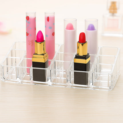 Organizer trucchi 12 scomparti espositore smalti rossetti cosmetici enzoled
