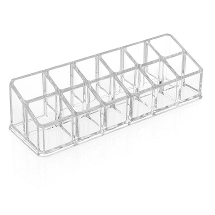 Organizer trucchi 12 scomparti espositore smalti rossetti cosmetici enzoled