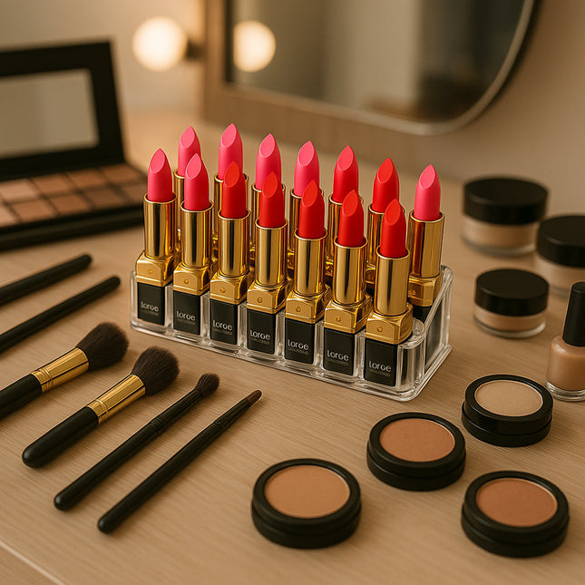 Organizer trucchi 12 scomparti espositore smalti rossetti cosmetici enzoled