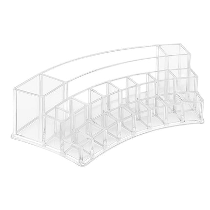 Organizer trucchi 19 scomparti espositore pennelli rossetti cosmetici enzoled