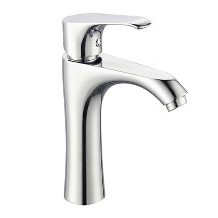 Rubinetto per lavandino da bagno moderno miscelatore cromato modello Love - enzoled