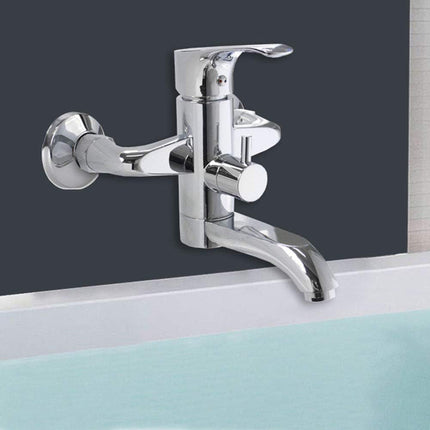 Rubinetto per vasca a parete miscelatore  moderno da bagno cromato modello Love - enzoled
