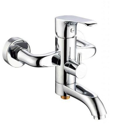 Rubinetto per vasca a parete miscelatore  moderno da bagno cromato modello Love - enzoled