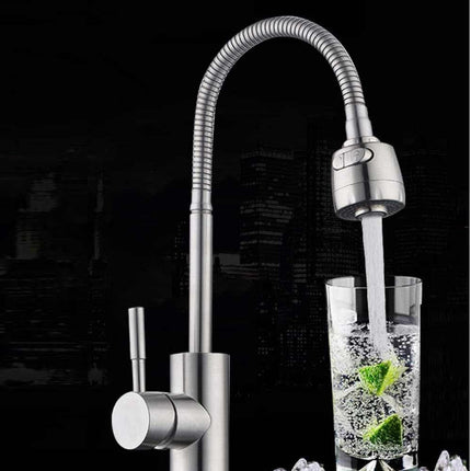 Rubinetto per lavello da cucina canna flessibile doppio getto enzoled