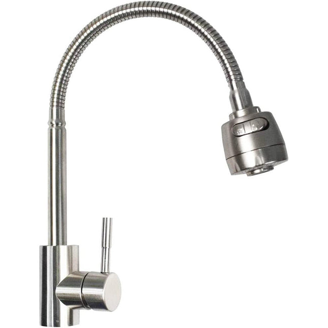 Rubinetto per lavello da cucina canna flessibile doppio getto enzoled