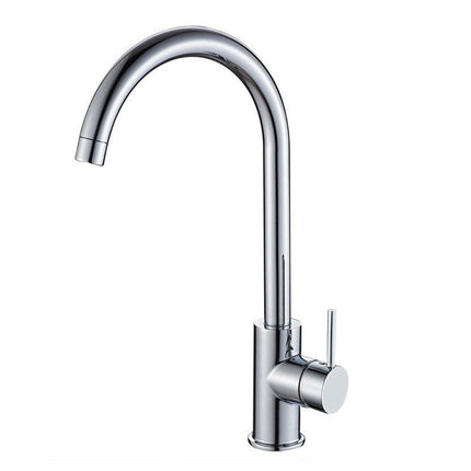 Rubinetto da cucina canna alta orientabile moderno lucido