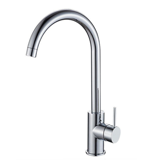 Rubinetto da cucina canna alta orientabile moderno lucido