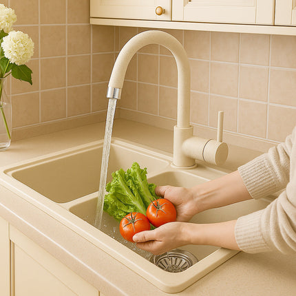 Rubinetto per lavello da cucina a canna alta fragranite enzoled