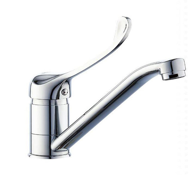 Rubinetto a canna bassa con miscelatore a leva lunga orientabile 360° enzoled