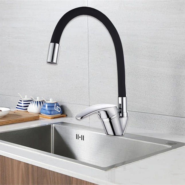 Rubinetto da lavello canna alta flessibile in silicone orientabile enzoled