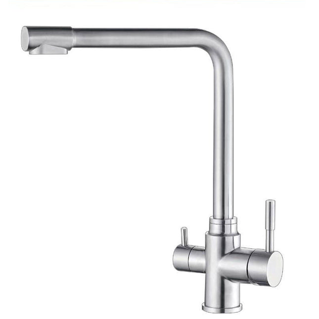 Rubinetto cucina 3 vie per depuratore d'acqua 2 leve Sistema Osmosi