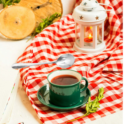 Set 6 cucchiaini da te in acciaio posate da caffe dolce cucchiaio da dessert - enzoled