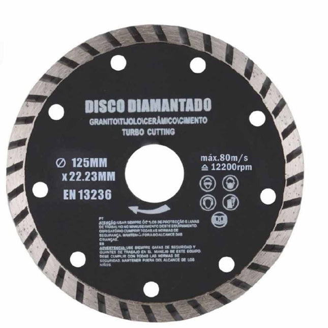 Disco diamantato 125 mm per tagliapiastrelle lama per smerigliatrice flex per tagliare calcestruzzo mattoni cemento piastrelle di ceramica - enzoled