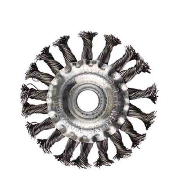 Disco con fili in ferro intrecciati 150 mm spazzola metallica per smerigliatrice flex angolare - enzoled