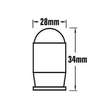 Ferma porta da parete 20 grammi in legno con tampone in gomma ammortizzatore fermaporta paracolpi 60x28 mm - enzoled