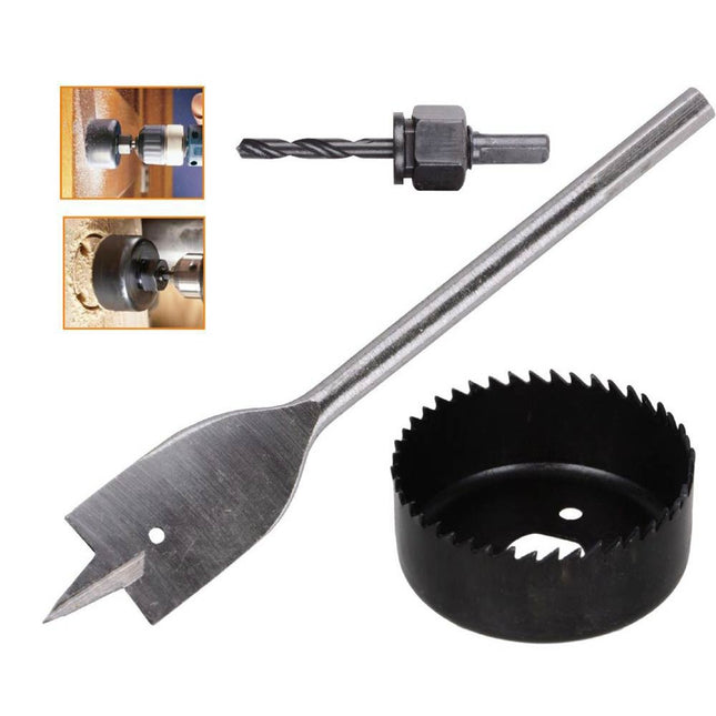 Fresa a tazza 55 mm con punta piatta 22 mm per trapano frese per fori su legno e plastica - enzoled