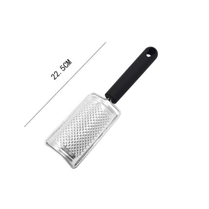 Grattugia manuale ad arco 23 cm in acciaio manico antiscivolo per limone zenzero formaggio - enzoled