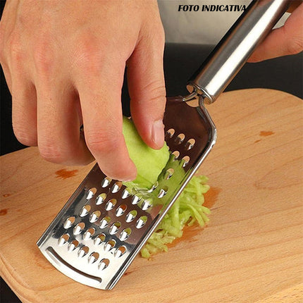 Grattugia manuale per scaglie di formaggio verdure cioccolato in acciaio manico antiscivolo - enzoled