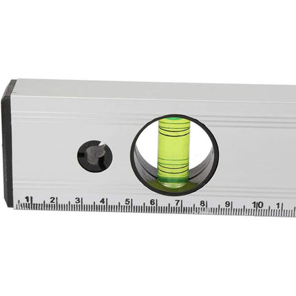 Livella a bolla magnetica in alluminio strumento per misurazione orizzontale verticale 45° precisione 0.5mm/m righello 40 cm - enzoled