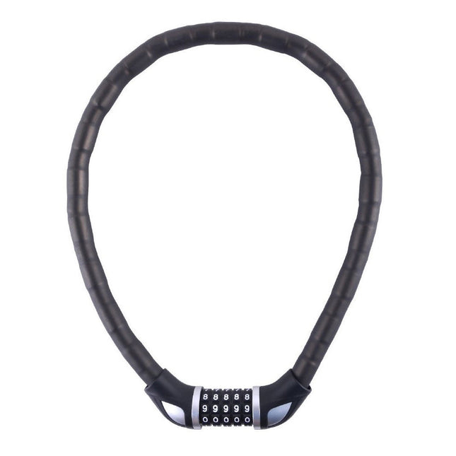 Lucchetto a cavo per moto scooter bicicletta rivestito in vinile con combinazione numerica 80 cm - enzoled