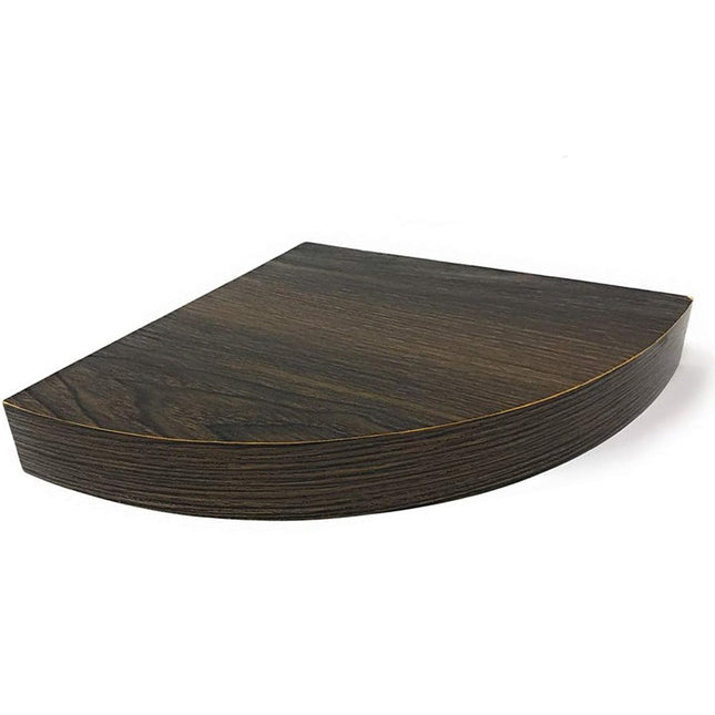 Mensola angolare da parete con reggimensola a scomparsa in legno mdf porta oggetti arredamento casa 24x24x4cm - enzoled