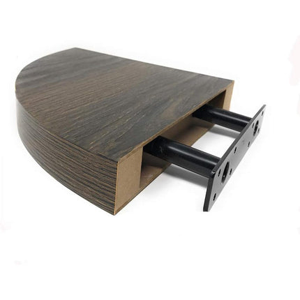 Mensola angolare da parete con reggimensola a scomparsa in legno mdf porta oggetti arredamento casa 24x24x4cm - enzoled