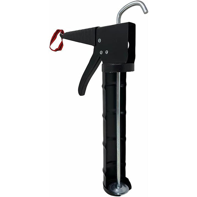 Pistola per silicone manuale in acciaio a semicerchio con impugnatura ergonomica per cartucce da 300 ml uso professionale o fai da te - enzoled