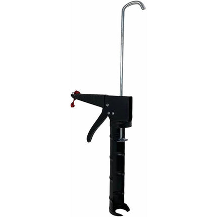 Pistola per silicone manuale in acciaio a semicerchio con impugnatura ergonomica per cartucce da 300 ml uso professionale o fai da te - enzoled