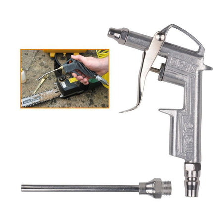Pistola di soffiaggio ad aria compressa per pulizia da compressore in metallo con ugelli - enzoled