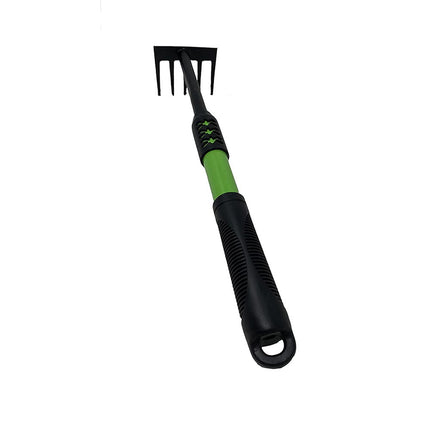 Rastrello da giardino 5 denti 40 cm utensile per giardinaggio in orto aiuola - enzoled