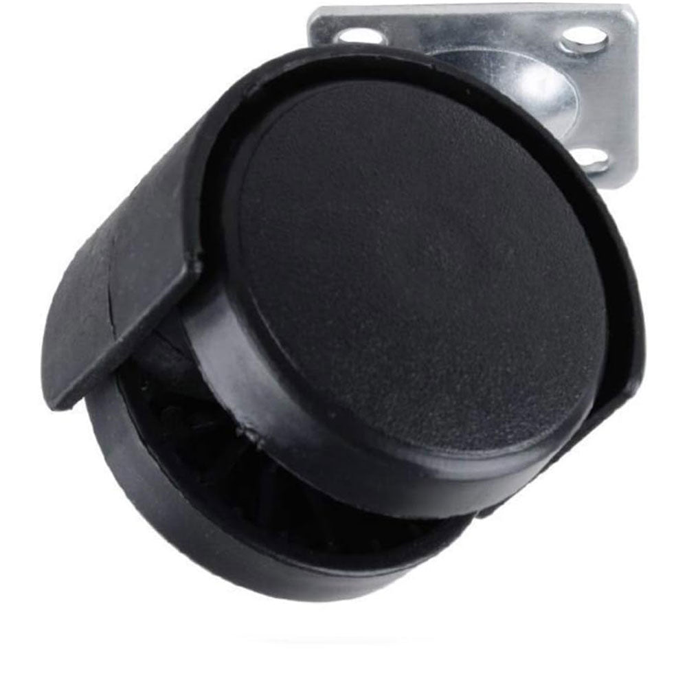 Set 4 rotelle proiettanti 15kg per sedie mobili piastra per istallazione ruote di ricambio 30mm girevoli per ufficio casa rotanti 360° - enzoled