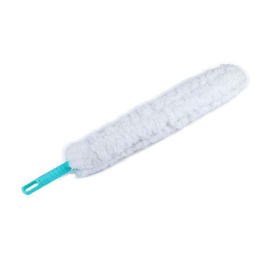 Spolverino cattura polvere piatto con panno in microfibra morbido piumino con manico allungabile sfoderabile e lavabile - enzoled