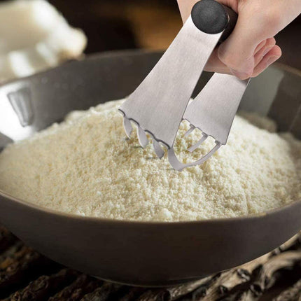 Taglia pasta impastatrice manuale per burro farina taglia impasto miscelatore 4 lame in acciaio - enzoled