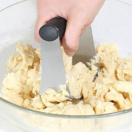 Taglia pasta impastatrice manuale per burro farina taglia impasto miscelatore 4 lame in acciaio - enzoled