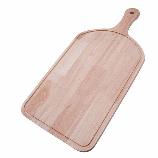 Tagliere in legno con manico 46 x 22.5 cm per apertivi antipasti salumi formaggi finger food vassoio da cucina o bar - enzoled