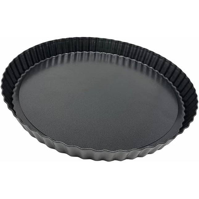 Teglia da forno in metallo per crostate rustici con rivestimento antiaderente stampo per torte dolci con base removibile 24 cm - enzoled