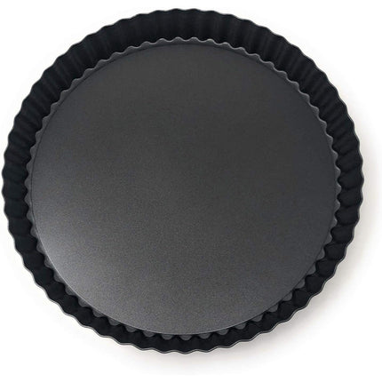 Teglia da forno in metallo per crostate rustici con rivestimento antiaderente stampo per torte dolci con base removibile 24 cm - enzoled