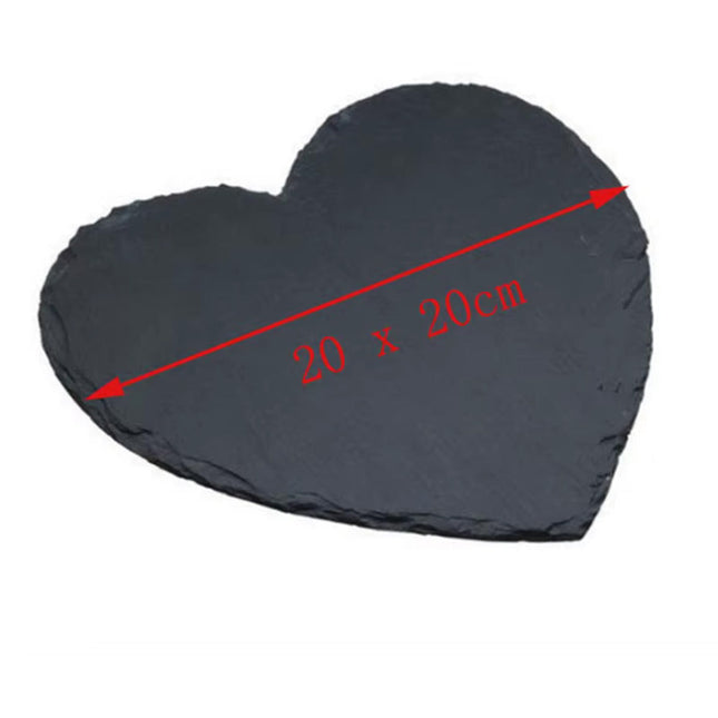 Vassoio da portata a cuore in ardesia piatto in pietra per aperitivo finger food sughi formaggi antipasto tagliere per aperitivo buffet da cucina bar - enzoled