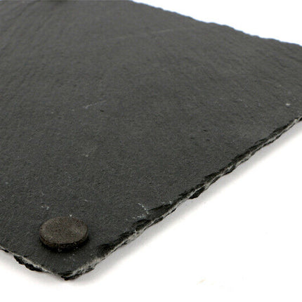 Vassoio da portata in ardesia quadrato 15x15 cm piatto per servire finger food sushi formaggi vassoio aperitivo - enzoled