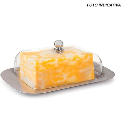Vassoio Porta Burro in Alluminio con Coperchio Piatto Contenitore Salva freschezza - enzoled
