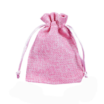 Sacchetti portaconfetti juta 12 PZ con cordoncino per regalo eventi