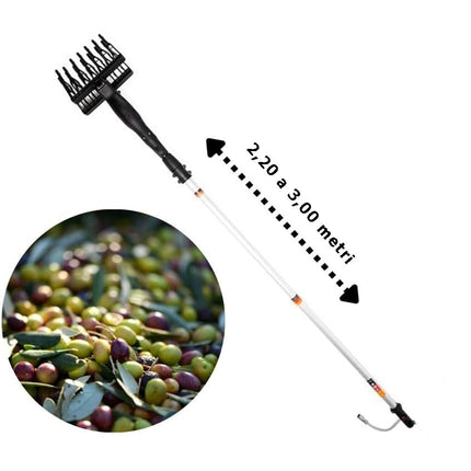 Abbacchiatore scuotiolive con cavi 12V 104W allungabile da 2,20 a 3 MT