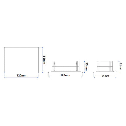 Segnapasso a led 4 watt da incasso per cassetta 503 tecnologia cct tre colorazioni di luce IP65 - enzoled