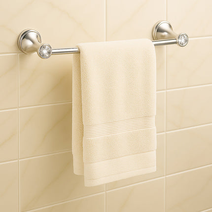 Set Bagno 6 pz acciaio Lucido punti luce cristalli acrilici enzoled