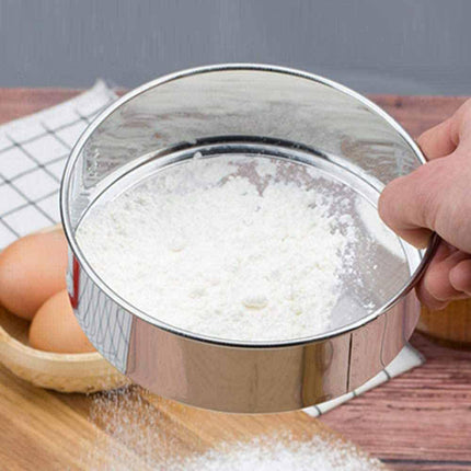 Set 3 setacci rotondi da cucina per farina zucchero cacao setaccio per pasticciere - enzoled