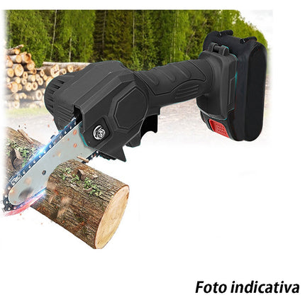 Mini motosega elettrica con lama da 4” pollici doppia batteria 48v ricaricabile con luce tagliarami giardinaggio elettrosega - enzoled